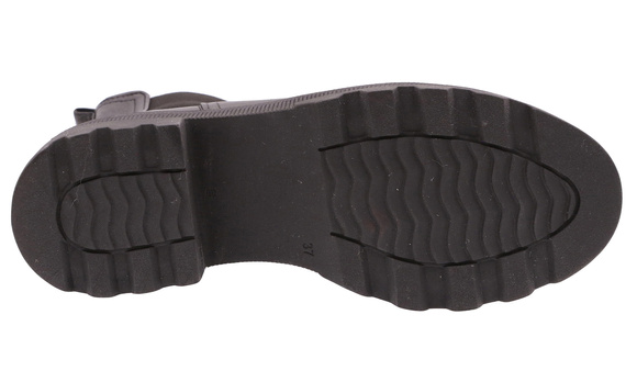 Sztyblety skórzane damskie zimowe botki