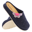 Kapcie damskie obuwie domowe filc / wyjmowana wkładka