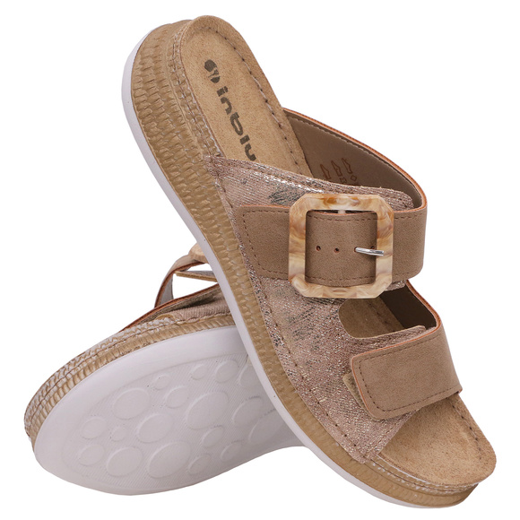 Klapki damskie letnie na rzepy