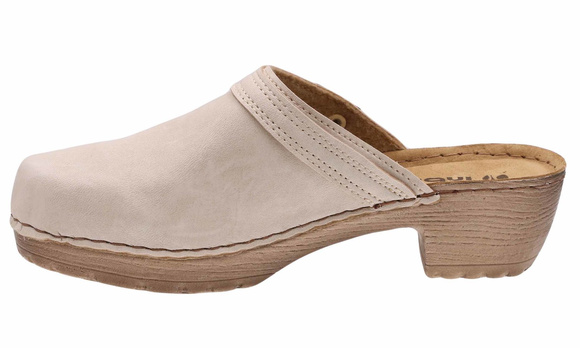 Klapki damskie na klocku