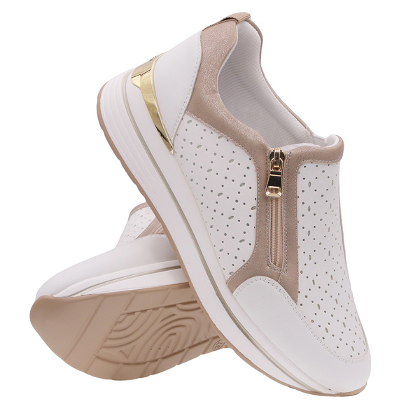 Obuwie damskie sportowe sneakers na zamek