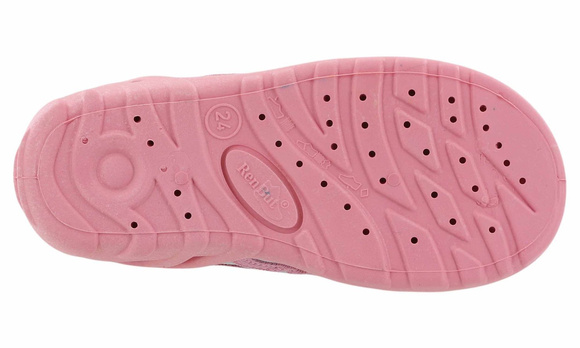 Kapcie dziecięce tekstylne sandałki na rzepy