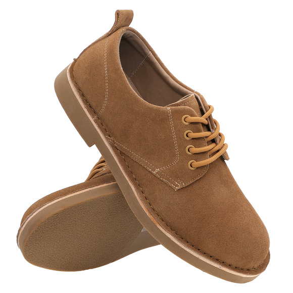 Półbuty męskie zamszowe