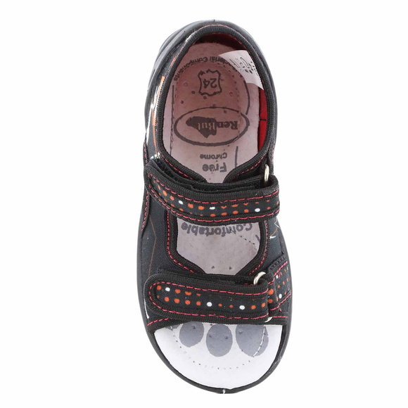 Kapcie dziecięce tekstylne sandałki na rzepy