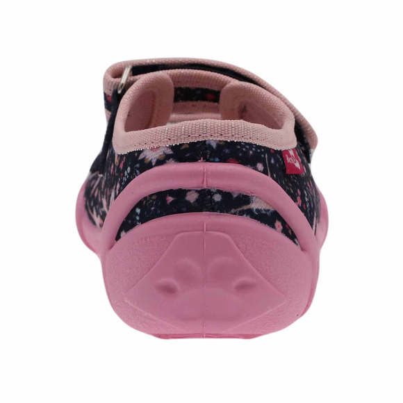 Kapcie dziecięce tekstylne sandałki na rzepy