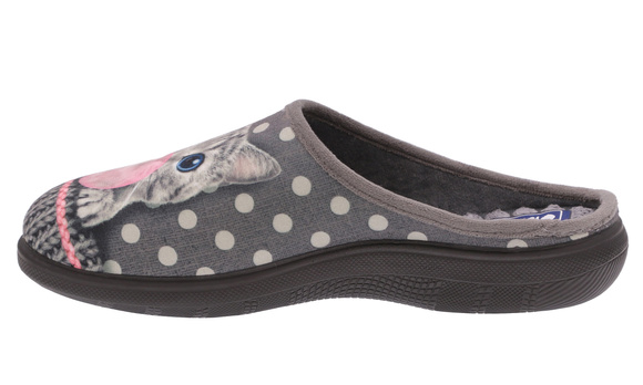 Kapcie damskie obuwie masujące domowe kotek