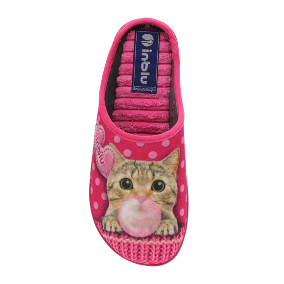 Kapcie damskie obuwie masujące domowe kotek