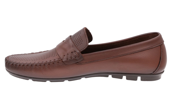 Obuwie męskie półbuty mokasyny skórzane