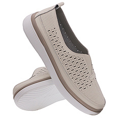 Obuwie damskie ażurowe mokasyny