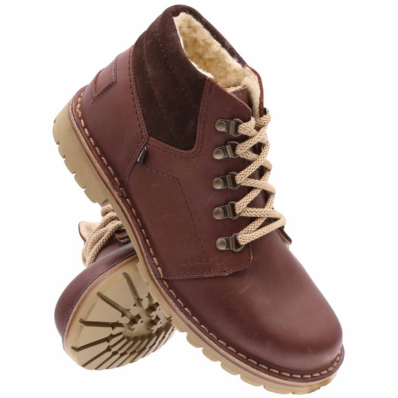 Obuwie zimowe ocieplane trapery męskie / młodzieżowe