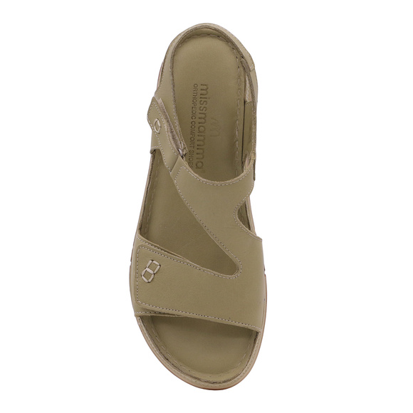 Sandały damskie profilaktyczne na rzepy