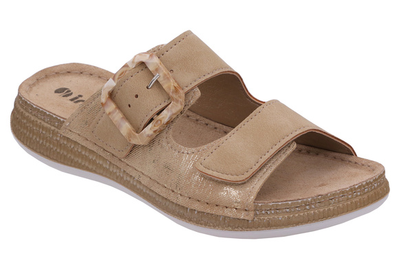 Klapki damskie letnie na rzepy