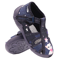 kapcie dziecięce obuwie tekstylne na rzep