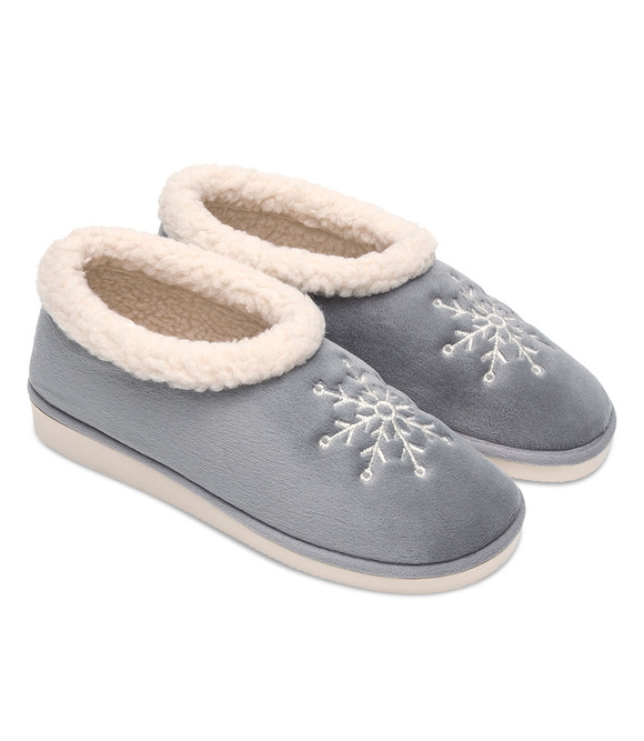 Kapcie damskie obuwie domowe ocieplane