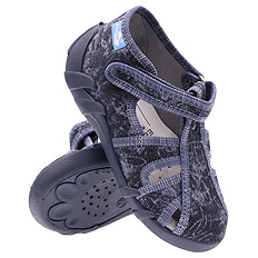 kapcie dziecięce obuwie tekstylne na rzep