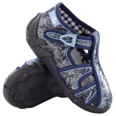 kapcie dziecięce obuwie tekstylne na rzep