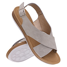 Sandały damskie niskie regulowane