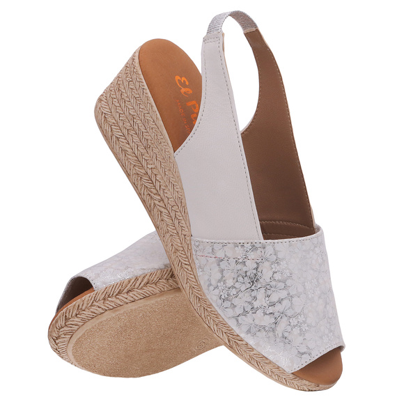 Sandały damskie na koturnie