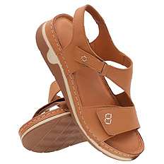 Sandały damskie profilaktyczne na rzepy