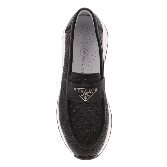 Obuwie damskie skórzane ażurowe mokasyny