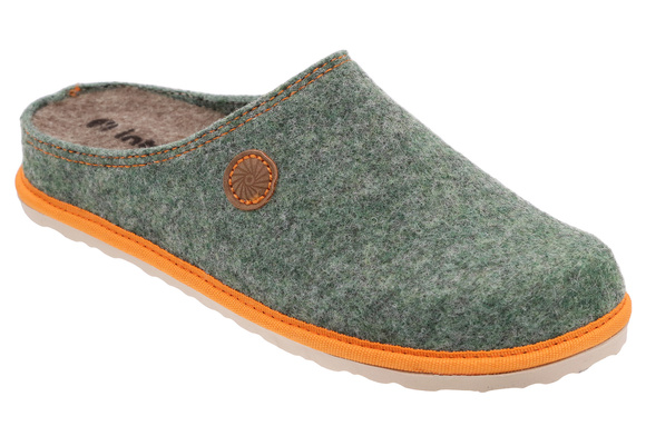 Kapcie damskie wygodne obuwie domowe Filc / wyjmowana wkładka