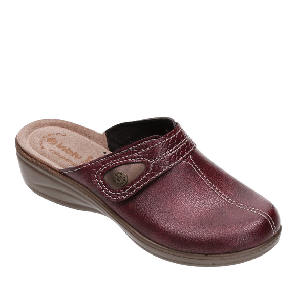 Obuwie domowe damskie wysokie klapki na rzep