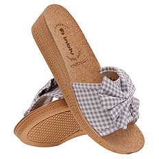 Kapcie damskie obuwie domowe na korku