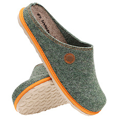 Kapcie damskie wygodne obuwie domowe Filc / wyjmowana wkładka