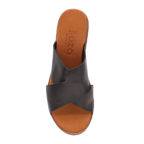 Wysokie klapki damskie profilaktyczne na koturnie