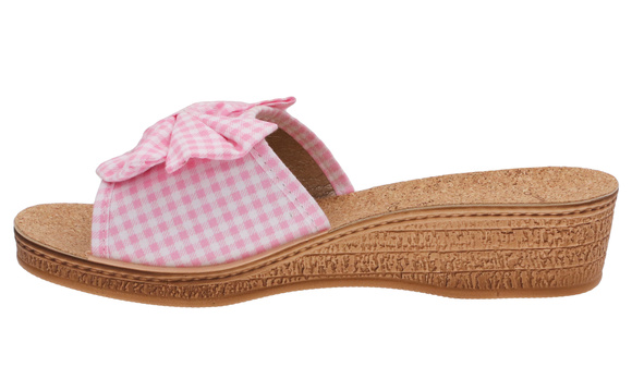 Kapcie damskie obuwie domowe na korku