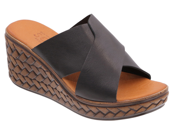 Wysokie klapki damskie profilaktyczne na koturnie