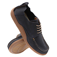 Obuwie męskie półbuty mokasyny sznurowane