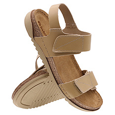 Sandały damskie profilaktyczne na rzepy