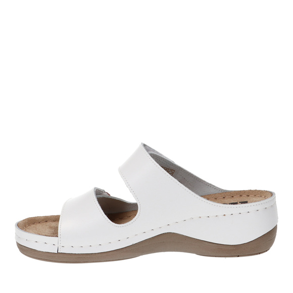 Klapki damskie casual profilaktyczne na rzepy