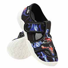 Kapcie dziecięce obuwie tekstylne na rzep