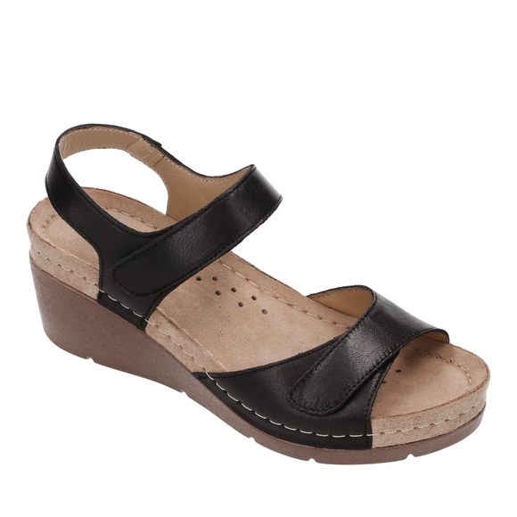 Sandały damskie profilaktyczne na rzepy