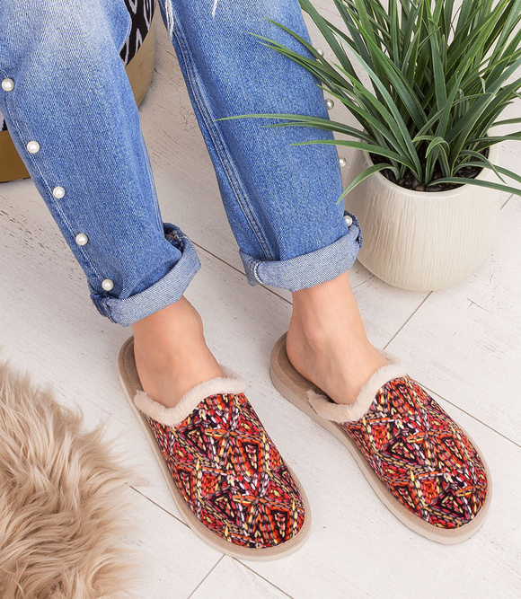 Kapcie damskie obuwie domowe ocieplane