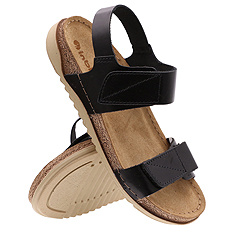 Sandały damskie profilaktyczne na rzepy