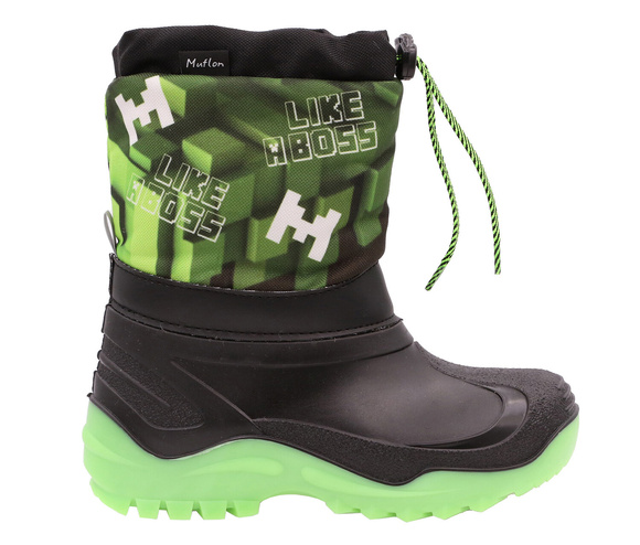 Śniegowce dziecięce na zimę z motywem Minecraft