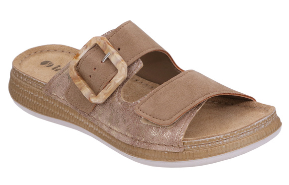 Klapki damskie letnie na rzepy