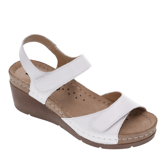 Sandały damskie profilaktyczne na rzepy