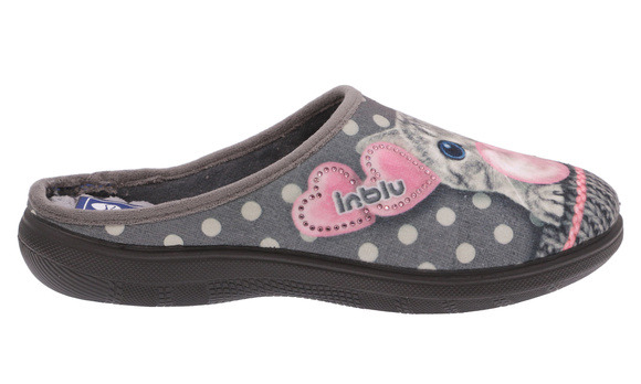 Kapcie damskie obuwie masujące domowe kotek