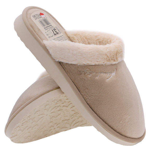 Kapcie damskie obuwie domowe ocieplane