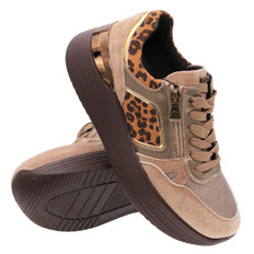 Obuwie damskie sportowe sneakers na suwak