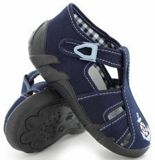 kapcie dziecięce obuwie tekstylne na rzep