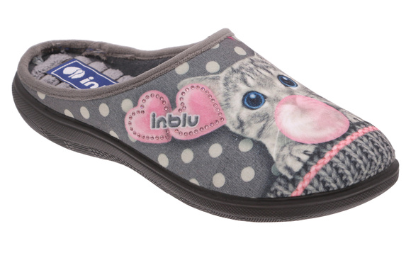 Kapcie damskie obuwie masujące domowe kotek