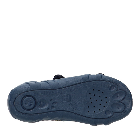 Kapcie dziecięce tekstylne sandałki na rzepy