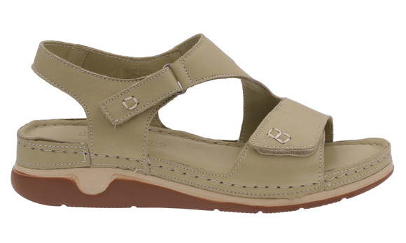 Sandały damskie profilaktyczne na rzepy