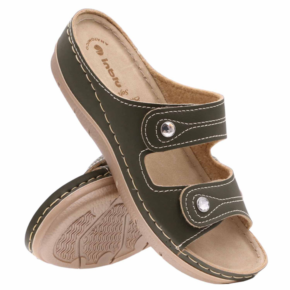 Klapki damskie profilaktyczne na rzepy