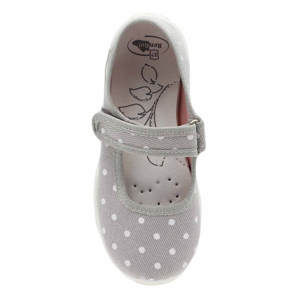 Kapcie dziecięce obuwie tekstylne na rzep